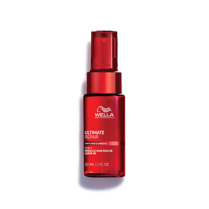 Wella Professionals ULTIMATE REPAIR Miracle Rescue for Damaged Hair | Luxury Leave-In Treatment | Long-Lasting Repair & Protection | Suitable for All Hair Types | 1 Fl Oz | 30 ml – Packaging May Vary - Available at All In One Marketplace Canada