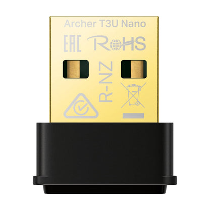 TP-Link Nano USB WiFi Adapter for PC(Archer T3U Nano)-AC1300 2.4G/5G Dual Band Wireless Network Adapter for Desktop PC, Mini Travel Size, Supports Windows 11,10, 8.1, 8, 7 / Mac OS X 10.15 or Earlier