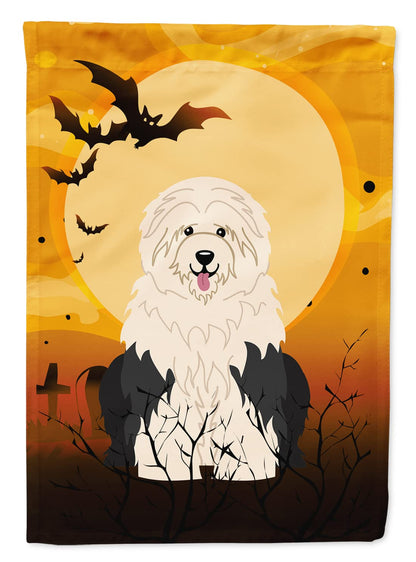 Caroline's Treasures BB4362GF Halloween Old English Sheepdog Flag Garden Size, Small, Multicolor