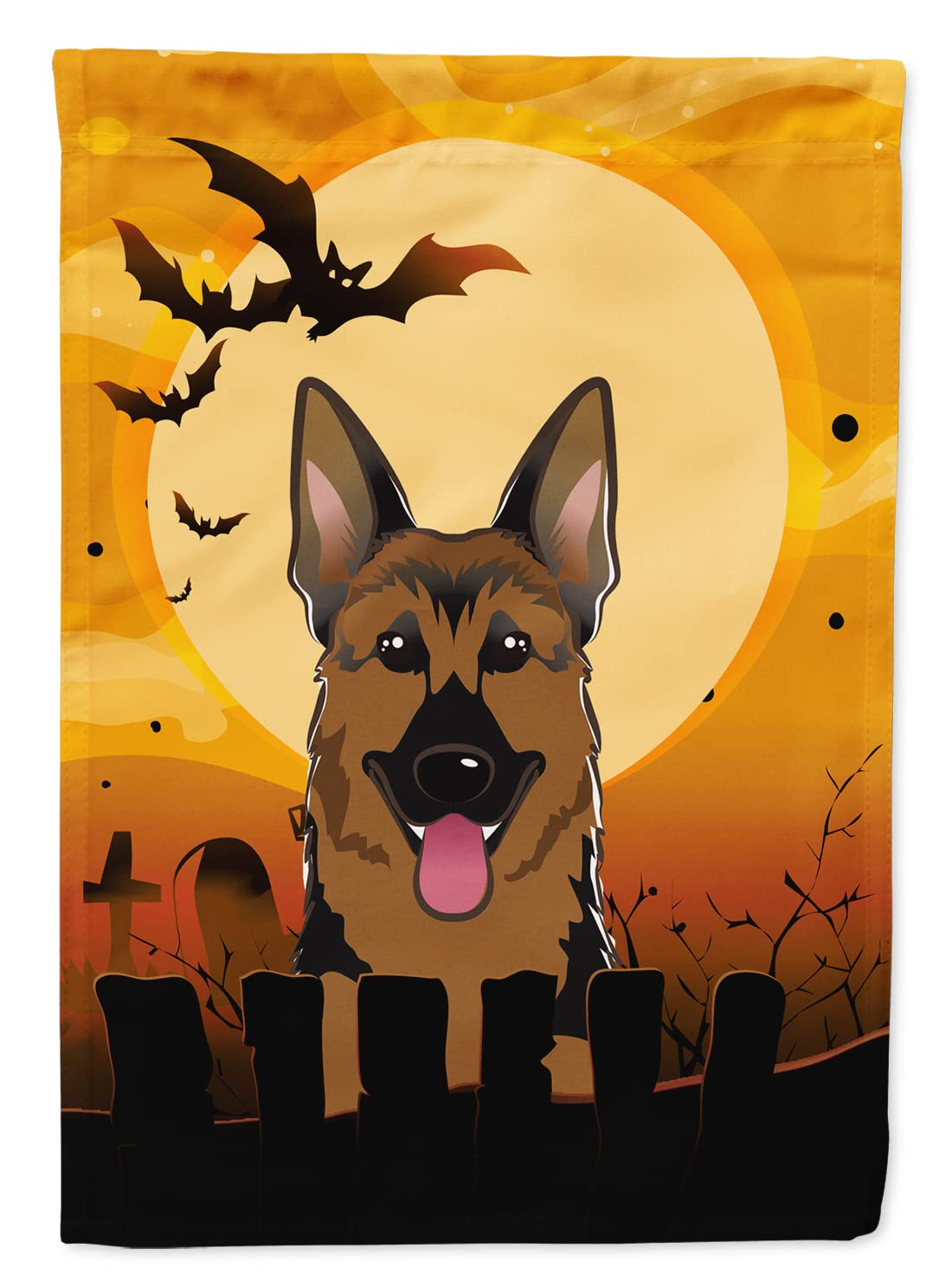 Caroline's Treasures BB1769GF Halloween German Shepherd Garden Size Flag, Small, Multicolor