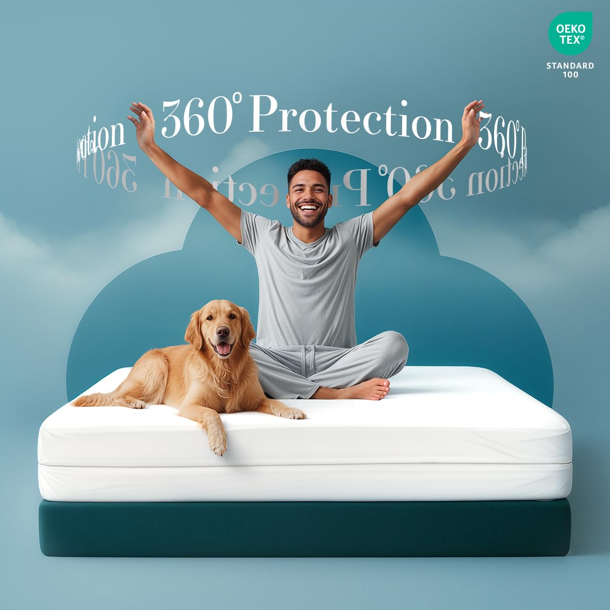 Utopia Bedding Zippered Mattress Encasement Queen (Pack of 2) - 100% Waterproof and Bed Bug Proof Mattress Protector - Absorbent, Six-Sided Mattress Cover