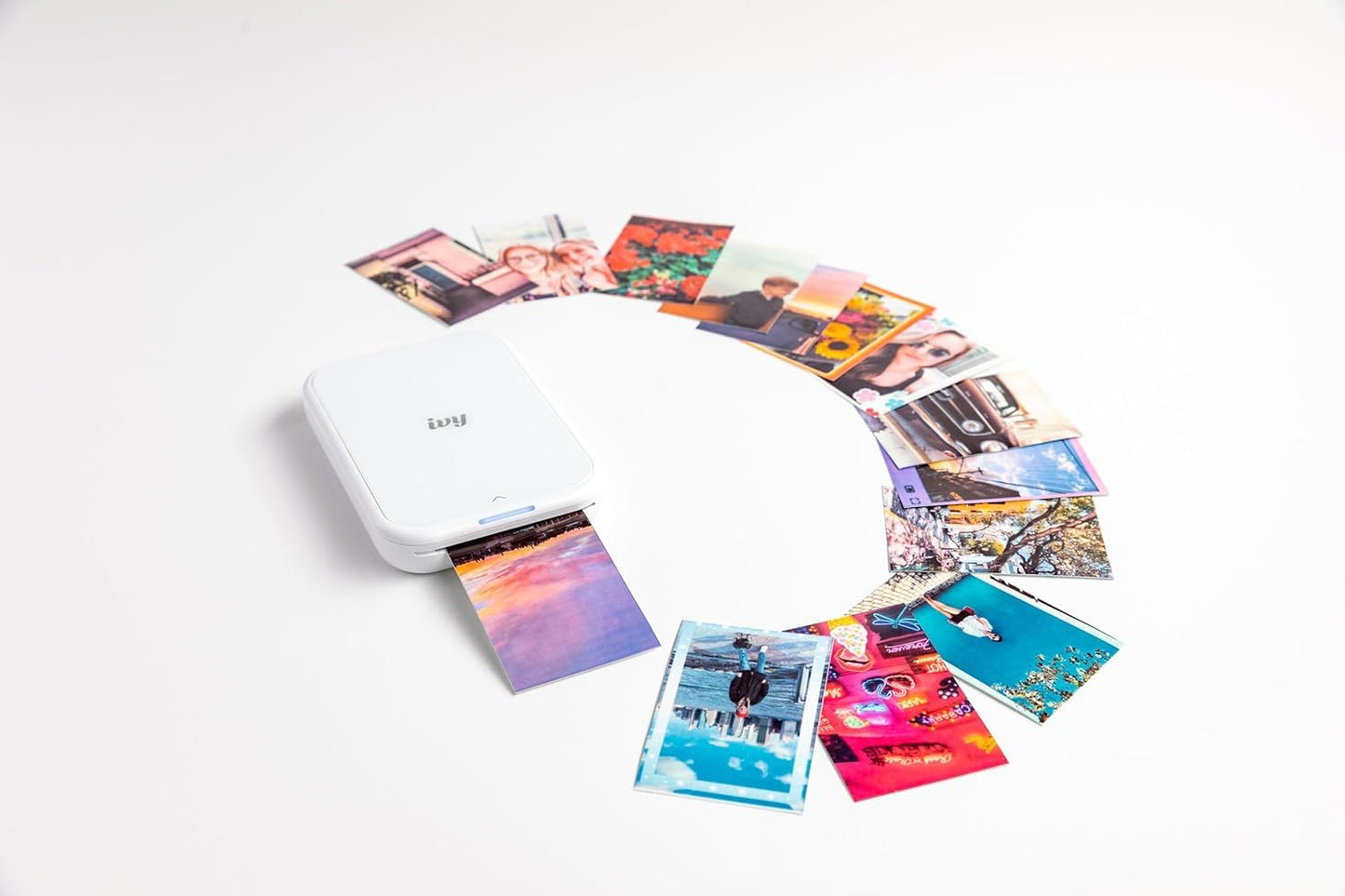 Canon Ivy 2 Mini Photo Printer (Mini Blue), Bluetooth Portable Smartphone Printer for iOS & Android, Bundle with 10 Zink Sticky-Back Photo Prints, LED Light Bar, Protective Case & USB Cable 🍁 All In One Marketplace Canada