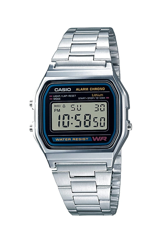 Casio Men's A158W-1 Classic Digital Stainless Steel Bracelet Watch - Available at All In One Marketplace Canada