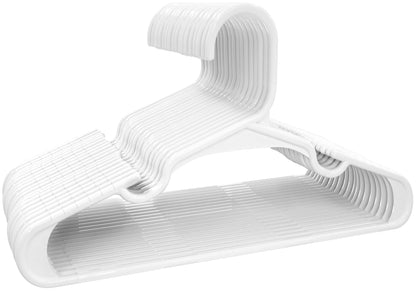 Utopia Home Kids Hangers - Plastic Baby Hangers for Closet - Childrens Hangers for Clothes & Infant Hangers for Closet - Ideal for Everyday Standard Use (White, Pack of 60) - Available at All In One Marketplace Canada
