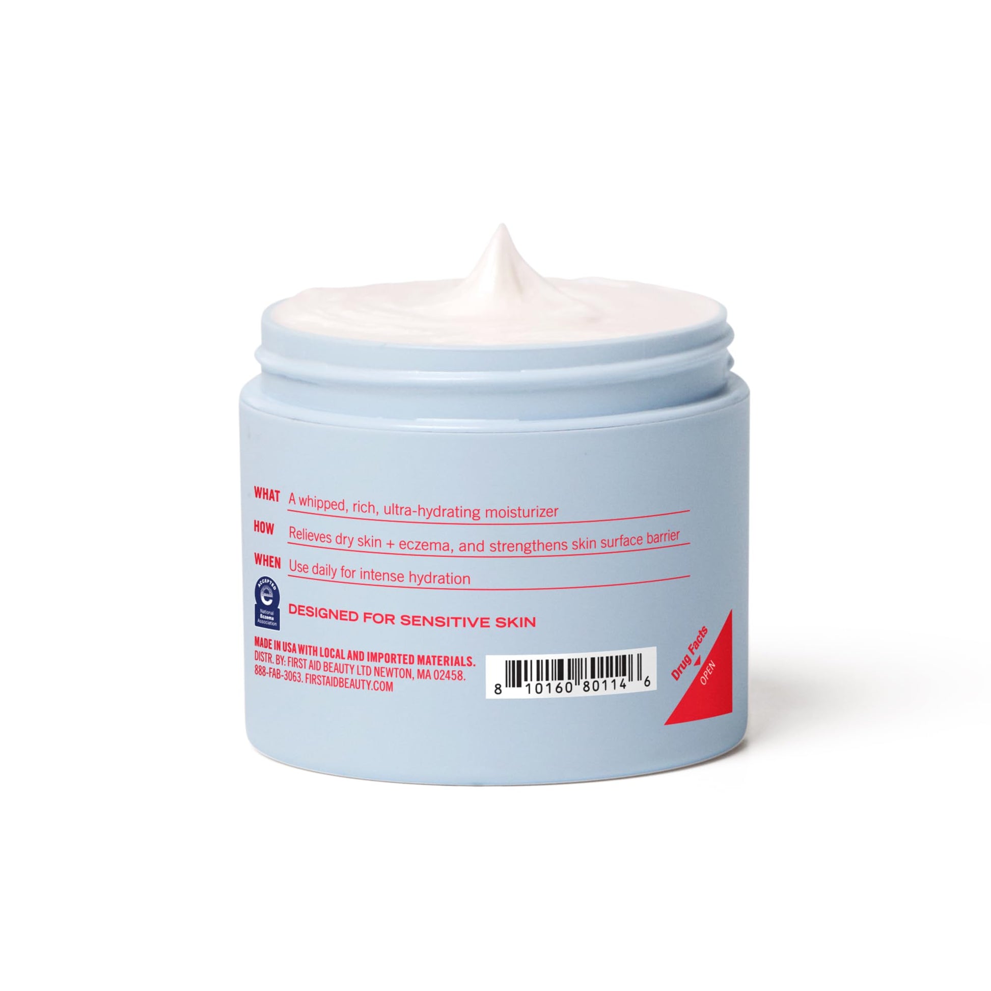 First Aid Beauty - Ultra Repair Cream - Intense Hydration Face & Body Moisturizer - Whipped Colloidal Oatmeal Clinically Proven to Strengthen Skin Barrier in 7 Days - Helps Relieve Eczema, 6 oz First Aid Beauty
