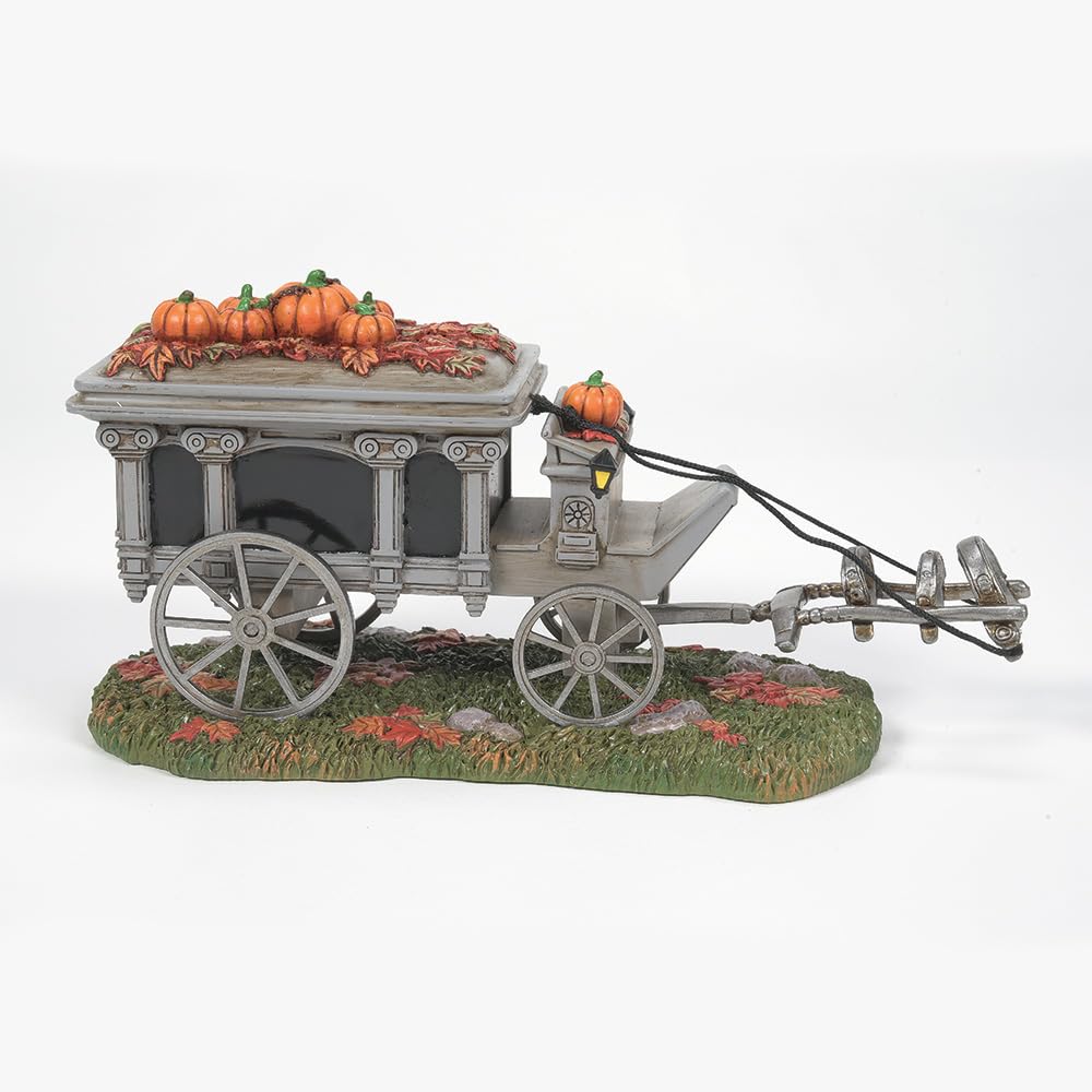 Department 56 Snow Village Accessoires Halloween Disneyland le corbillard du Haunted Mansion, figurine, 10,6 cm, multicolore