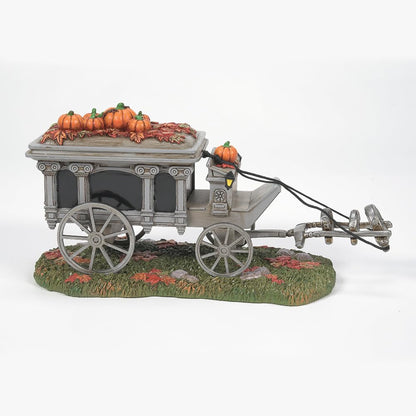 Department 56 Snow Village Accessoires Halloween Disneyland le corbillard du Haunted Mansion, figurine, 10,6 cm, multicolore