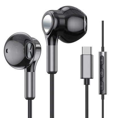 USB C Headphones for Samsung Galaxy S26 S25 S24 S23 S22 S21 S20 A56 A36 A17 A16 Wired USB C Earbuds with Microphone in-Ear USB Type C Earphones for iPhone 17 16 15 Pro Max Plus iPad Air Mini Pixel 10