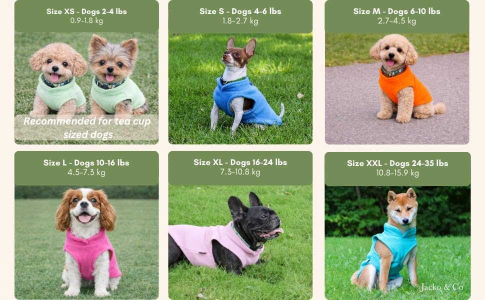 JACKO & CO Dog Fleece Vest Sweater with Leash Ring, Blue L (Dogs 10-16 lbs) 🍁 All In One Marketplace Canada