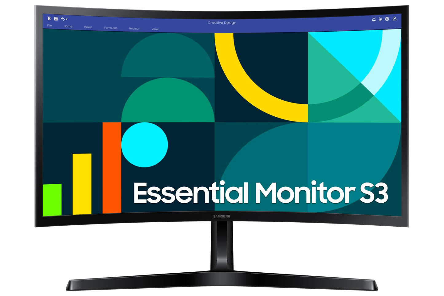 Samsung 24-inch FHD Black Curved Screen Monitor with 100 Hz Refresh Rate, Game Mode, Eye Saver Mode - (LS24D368GANXZA) [Canada Version] 🍁 All In One Marketplace Canada