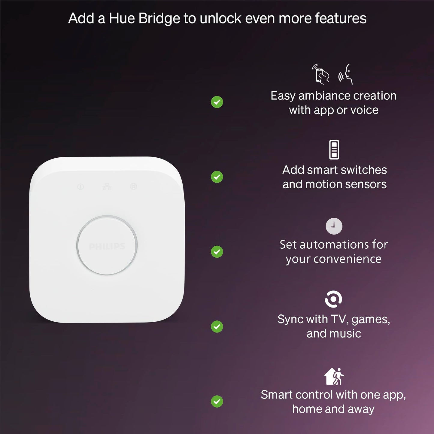 Philips Hue Essential Smart LED A19 Bulb, White and Color Ambiance, E26 Base, 8.8W, 2200K-6500K, 800 Lumens, Dimmable, Works with Alexa, Google Assistant, and Apple Home, 1 Pack 🍁 All In One Marketplace Canada