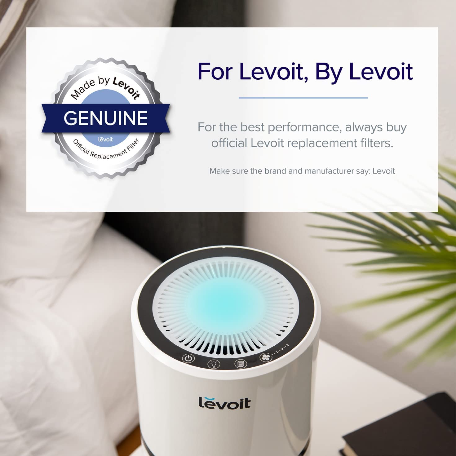 Levoit LV-H132 Air Purifier Genuine Replacement Filter, 1 Pack Levoit