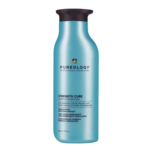 Pureology Strength Cure Shampoo, Strengthening & Repair for Damaged Color-Treated Hair, Plant-Based Protein, Vegan, Sulfate-Free - Available at All In One Marketplace Canada