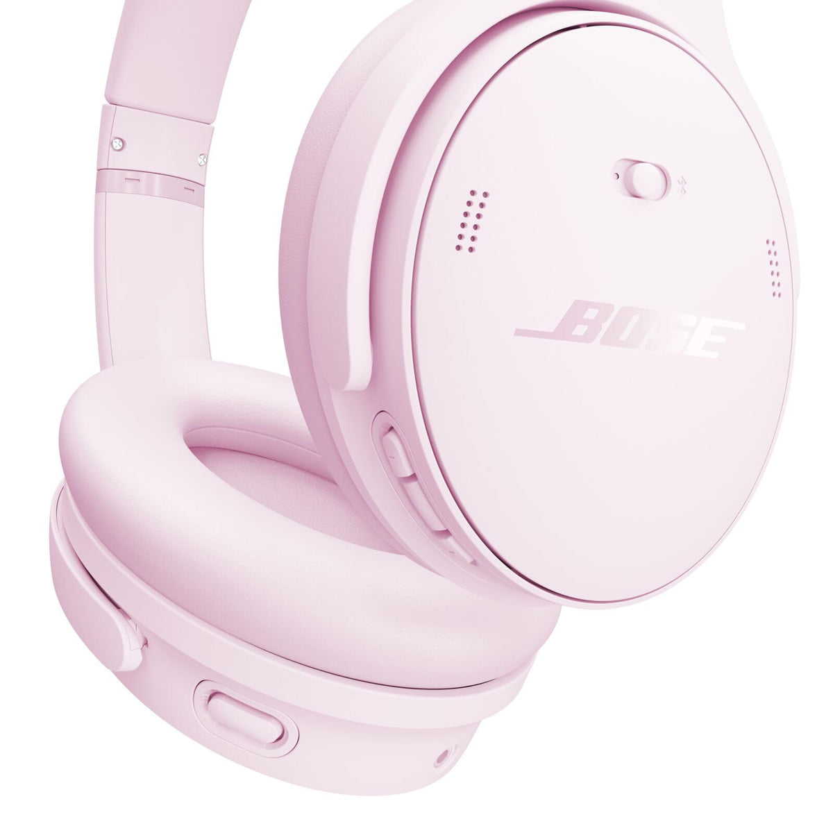 Bose QuietComfort Headphones - Wireless Bluetooth Headphones, Active Over Ear Noise Cancelling and Mic, USB-C Charging, Deep Bass, Up to 24 Hours of Playtime, Petal Pink