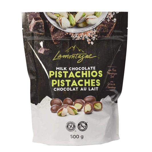 Lamontagne Milk Chocolate Pistachios – 500g