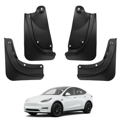 BASENOR 2020-2024 Tesla Model Y Mud Flaps Splash Guards Winter Vehicle Sediment Protection No Need to Drill Holes Vehicle Tire Protector Mudflaps All Weather Tesla Exterior Accessories (Set of 4) 🍁 All In One Marketplace Canada