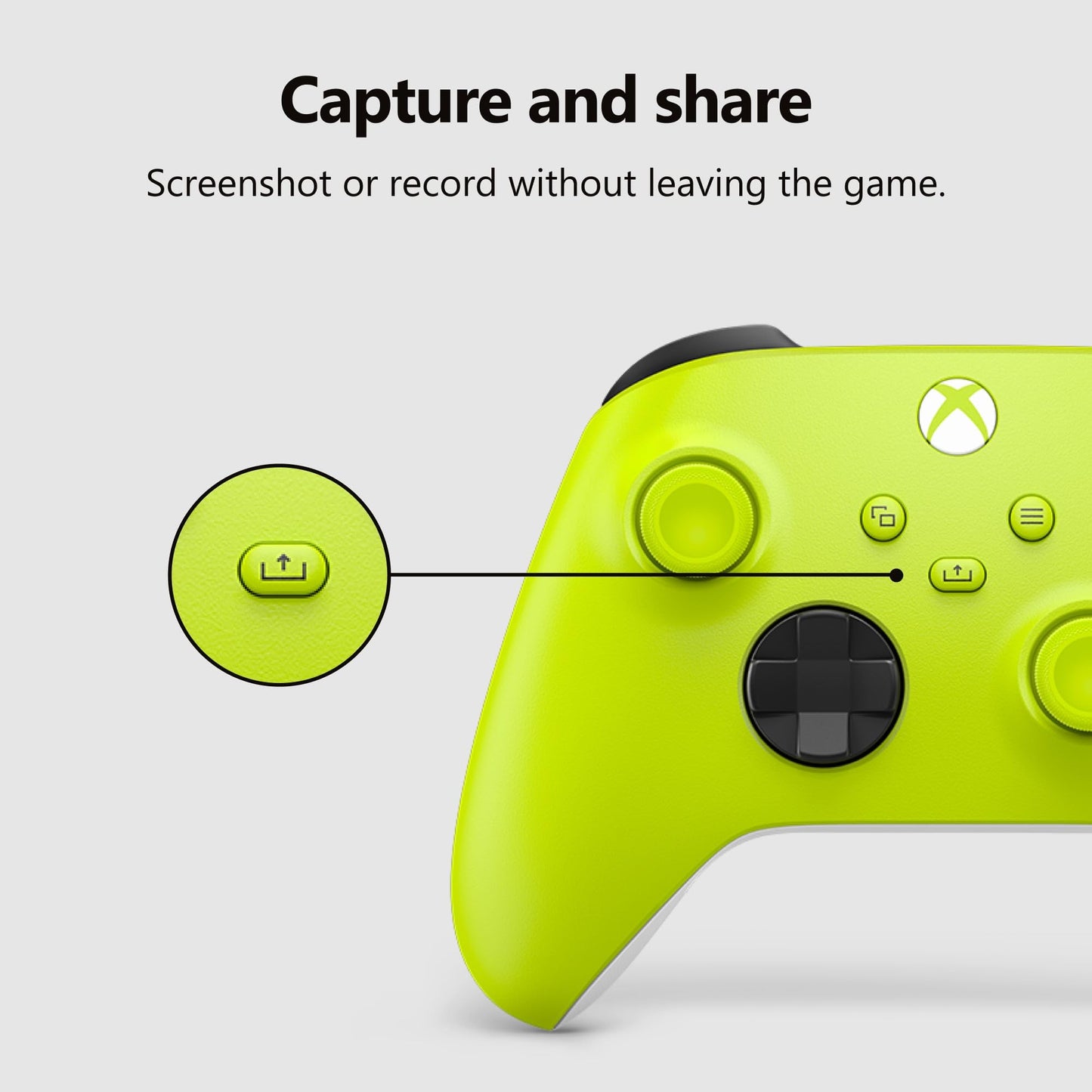 XBOX Core Wireless Gaming Controller – Electric Volt – XBOX Series X|S, XBOX One, Windows PC, Android, and iOS - Electric Volt Controller Edition