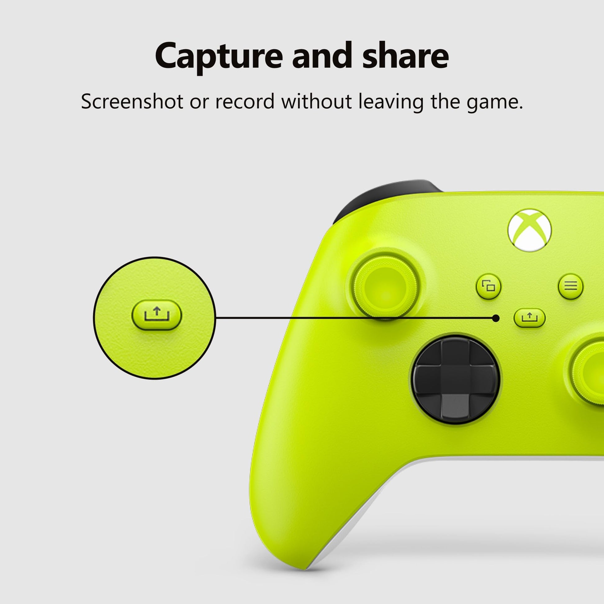 XBOX Core Wireless Gaming Controller – Electric Volt – XBOX Series X|S, XBOX One, Windows PC, Android, and iOS - Electric Volt Controller Edition