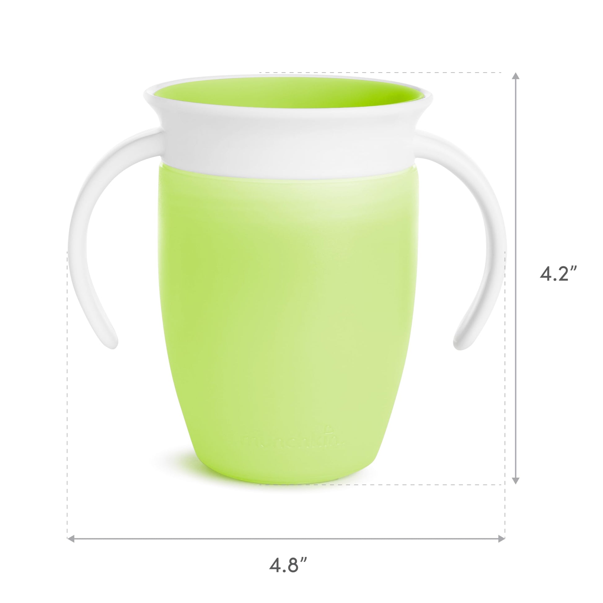 Munchkin Miracle 360˚ Trainer Cup, 7oz, 2Pk, Blue/Green, Blue, Green, 7 Ounce