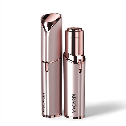 Kradaa Facial Hair Removal for Women: Electric Face Razor with LED Light - Painless & Instant Results Mini Shaver for Travel Use (Rose Gold) - Available at All In One Marketplace Canada