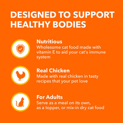 IAMS Perfect PORTIONS Adult Wet Cat Food, Chicken Flavour, 75g (24 Pack) IAMS