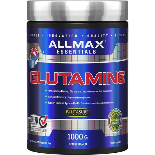 ALLMAX Nutrition - Glutamine Powder - 100% Pharmaceutical Grade - 1000 Gram, 1000-Gram - Available at All In One Marketplace Canada