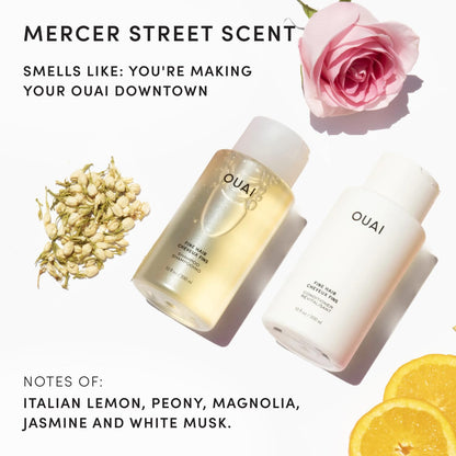 OUAI Fine Shampoo and Conditioner Set - Sulfate Free Shampoo and Conditioner for Women & Men - Made with Keratin, Marshmallow Root, Shea Butter & Avocado Oil - Free of Parabens & Phthalates (10 Fl Oz) - Available at All In One Marketplace Canada