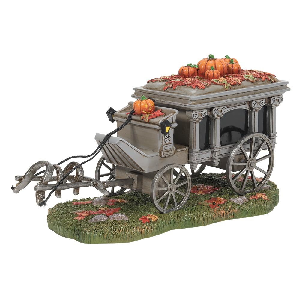 Department 56 Snow Village Accessoires Halloween Disneyland le corbillard du Haunted Mansion, figurine, 10,6 cm, multicolore