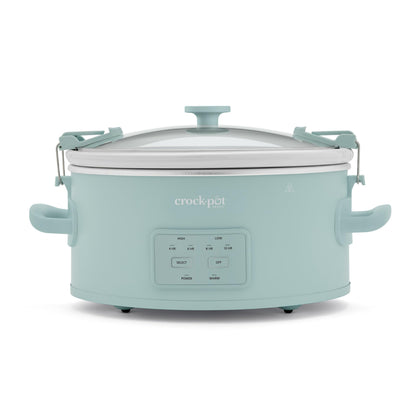 Crock-Pot Design Series Programmable 6-Quart Slow Cooker, Ocean Fog Green Crock-Pot