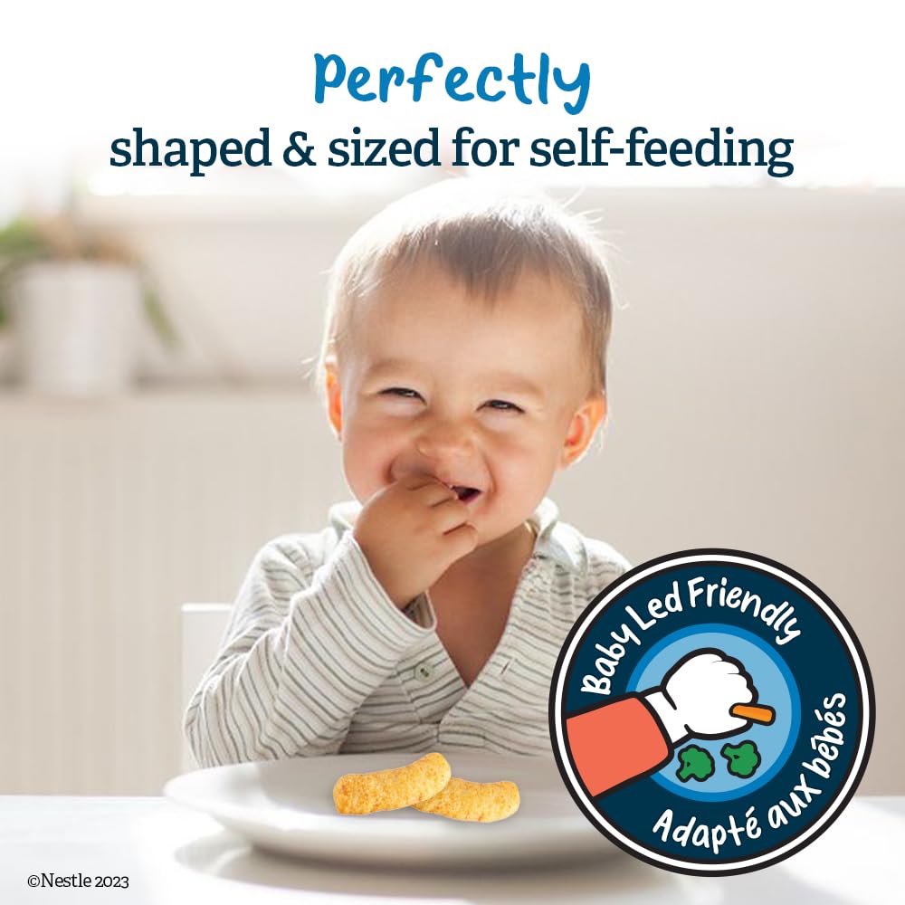 GERBER Lil’ Crunchies Mild Cheddar Flavour Toddler Snacks, 6 Boxes, 252 g Gerber