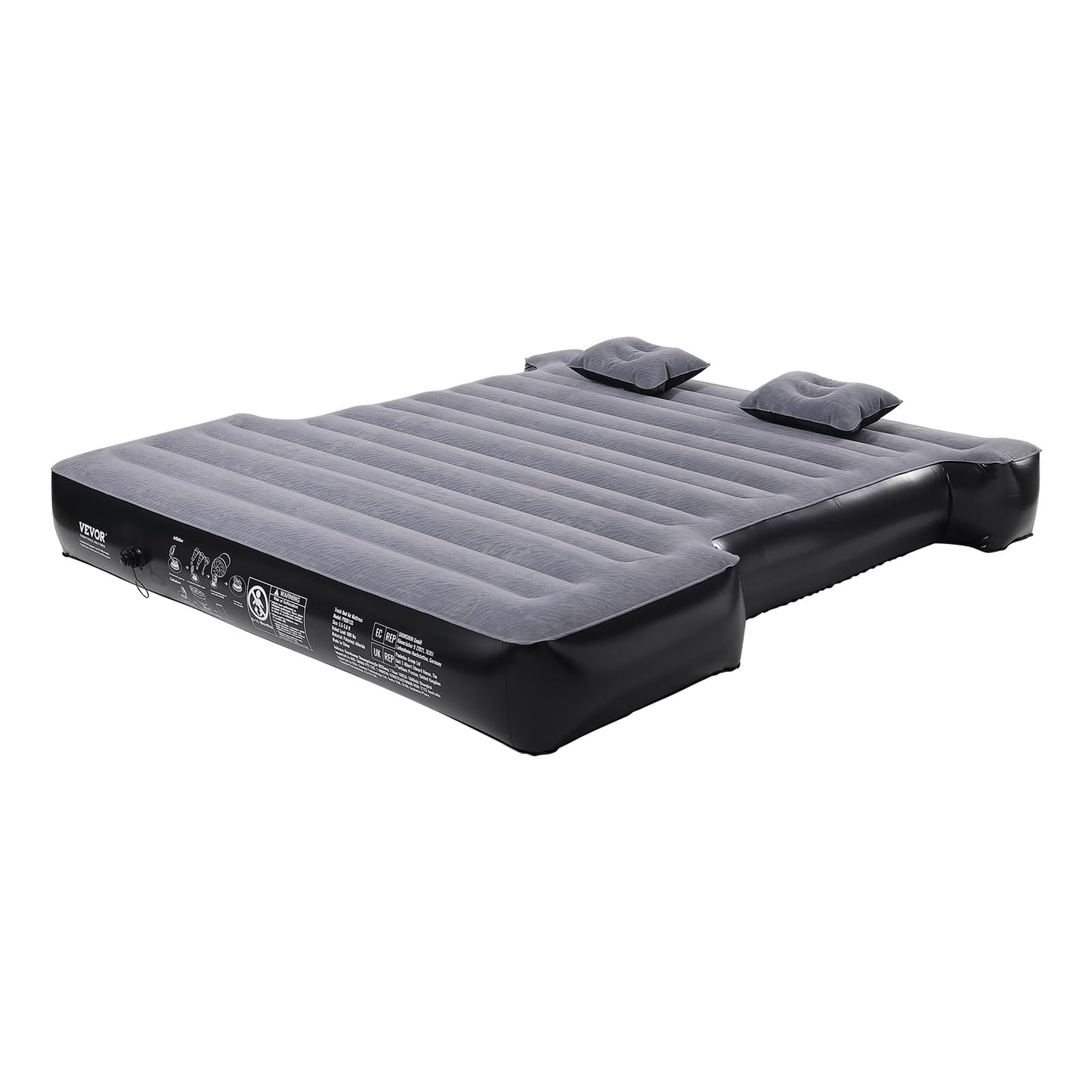 VEVOR Truck Bed Air Mattress, for 5.5-5.8 ft Full Size Short Truck Beds, Inflatable Air Mattress Camping Bed with 12V Air Pump 2 Pillows, Carry Bag, for Silverado, RAM, F Series, Sierra, Titan, Tundra VEVOR