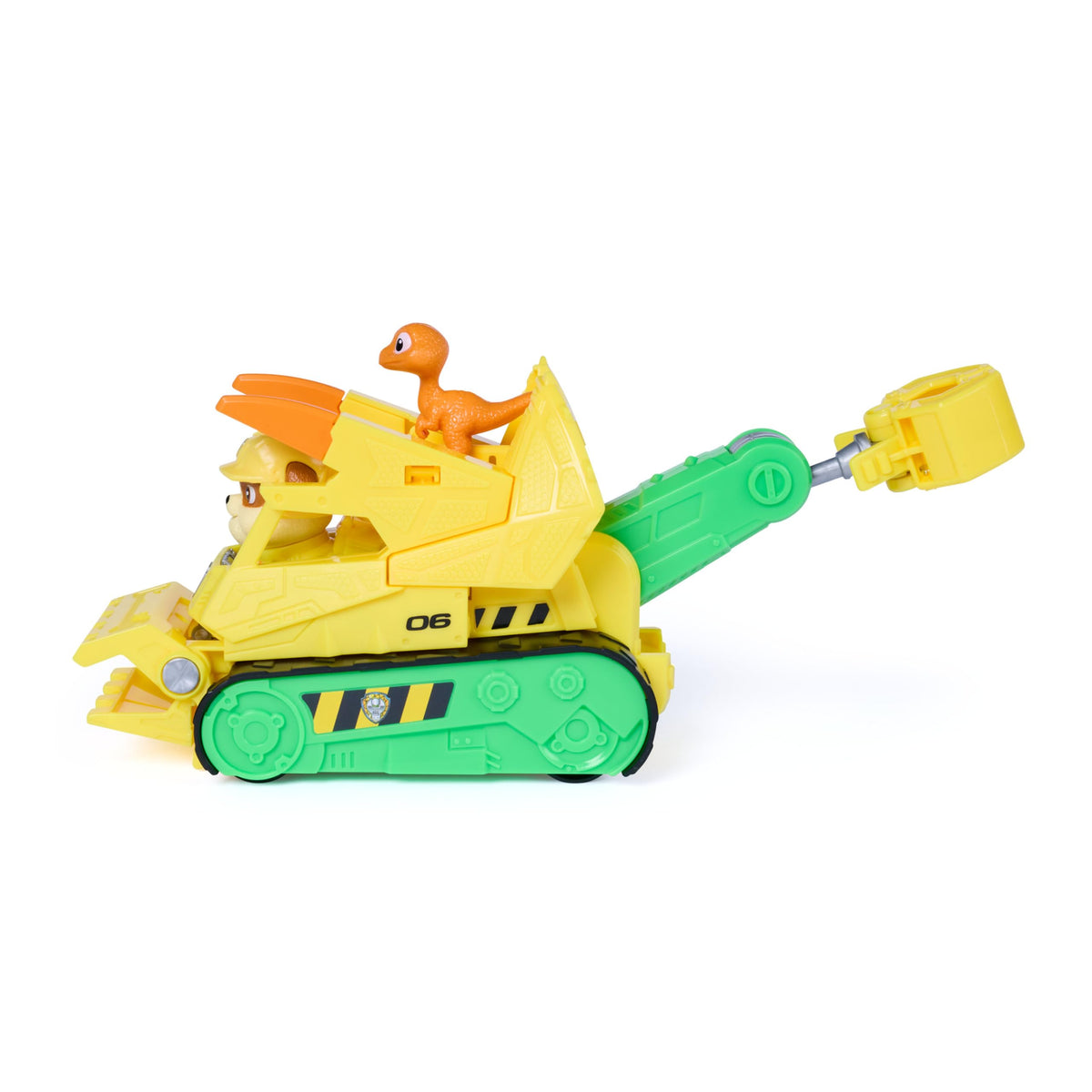 PAW Patrol The Dino Movie Rubble Dino Rescue Bulldozer Toy Truck