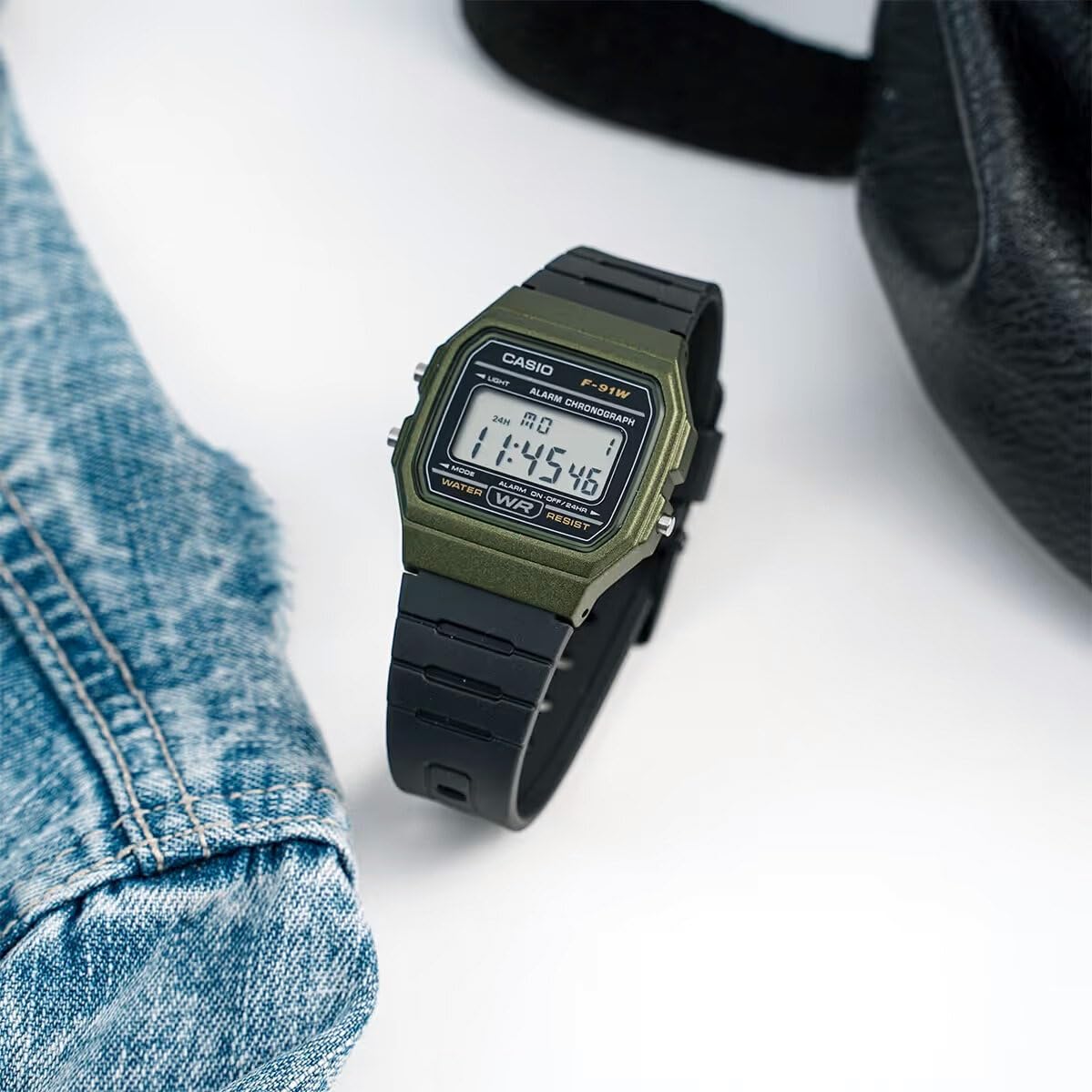 Casio Men's F-91WM-3ACF Classic Digital Display Quartz Black Watch