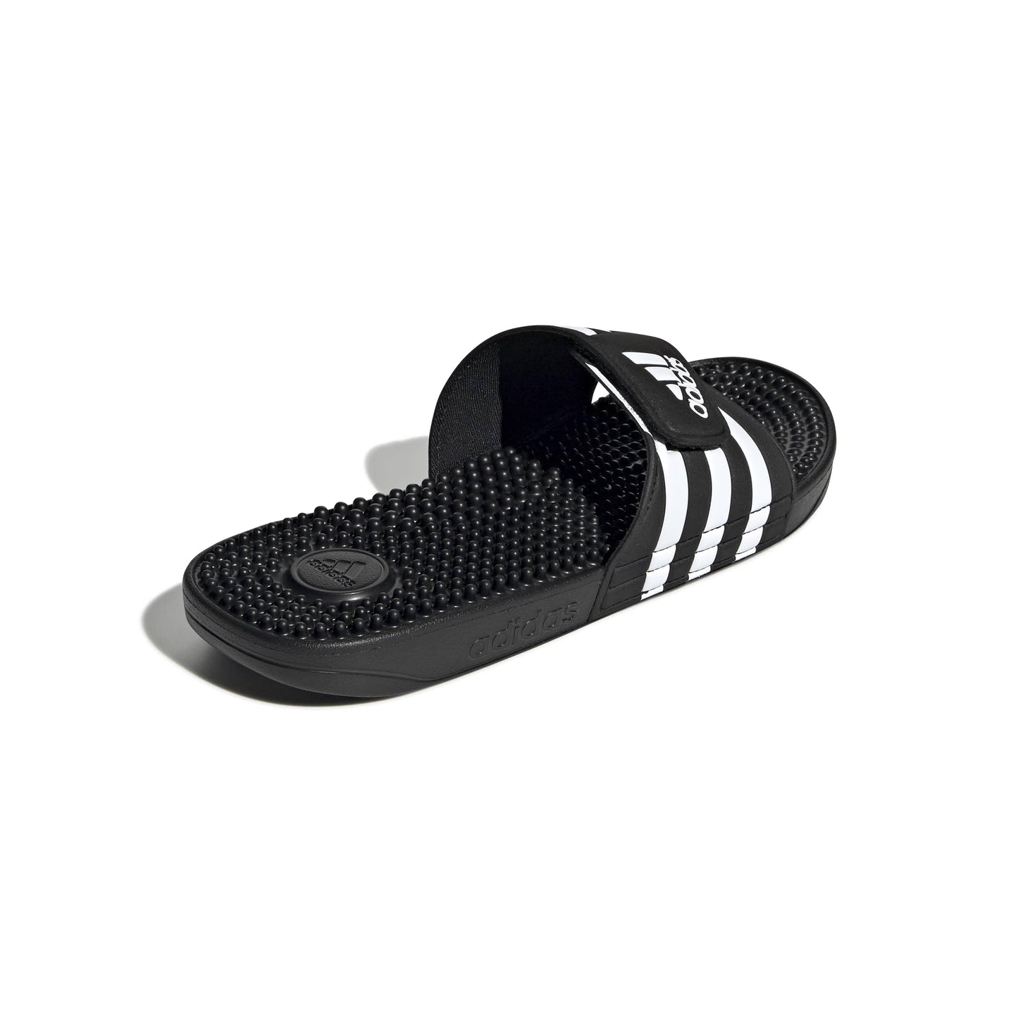 adidas Unisex-Adult Adissage, Black/White/Black, 8