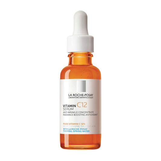 La Roche-Posay Vitamin C Serum, 12% Pure Vitamin C Anti-Aging and Illuminating Facial Serum to Help Reduce the Look of Fine Lines, Improve Skin Radiance & Texture, Suitable for Sensitive Skin 30mL - Available at All In One Marketplace Canada