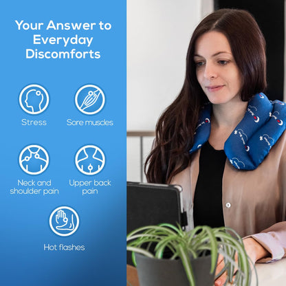 The Original Magic Bag Neck-to-Back Heating Compression, Hot/Cold Therapy for Neck Pain Relief, Awarded with the Family-Tested, Family-Approved Seal, Cordless, 48 x 31 cm (19” x 12”) - Available at All In One Marketplace Canada