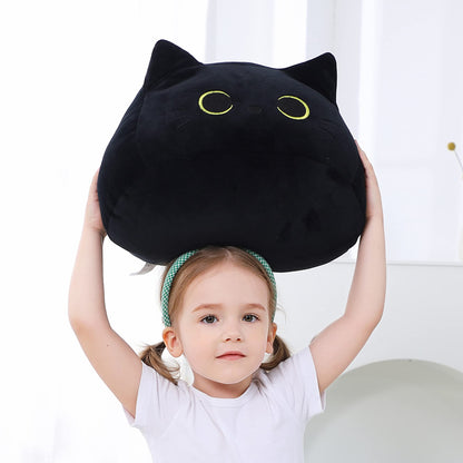 WeBingo Black Cat Plush Toy 16'', Giant Cat Stuffed Animal Plushies Pillow for Girl Boy Kid Adult, Large Big Soft Gift for Birthday Christmas Valentine's Day Home Decor 🍁 All In One Marketplace Canada