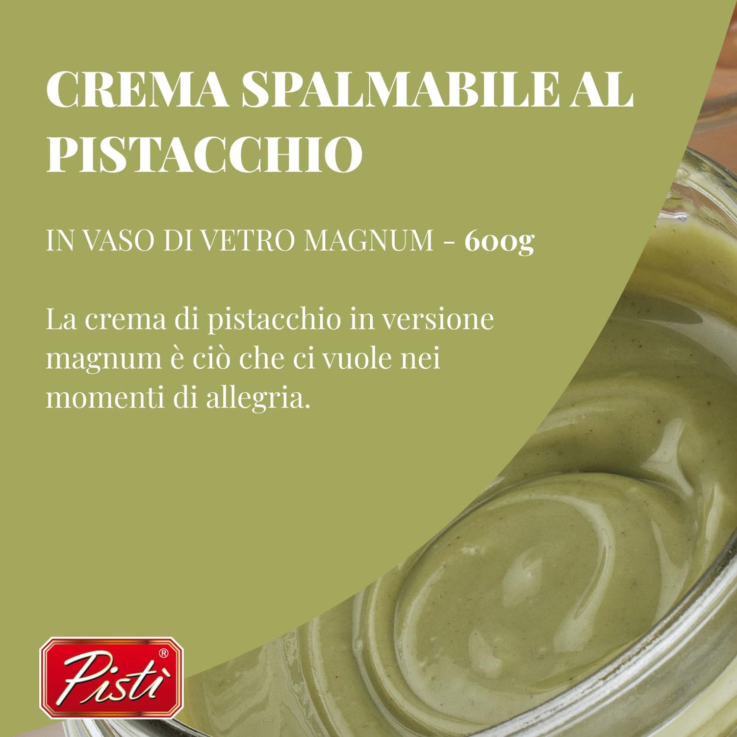Pistì Pistachio Spread - 600g Jar