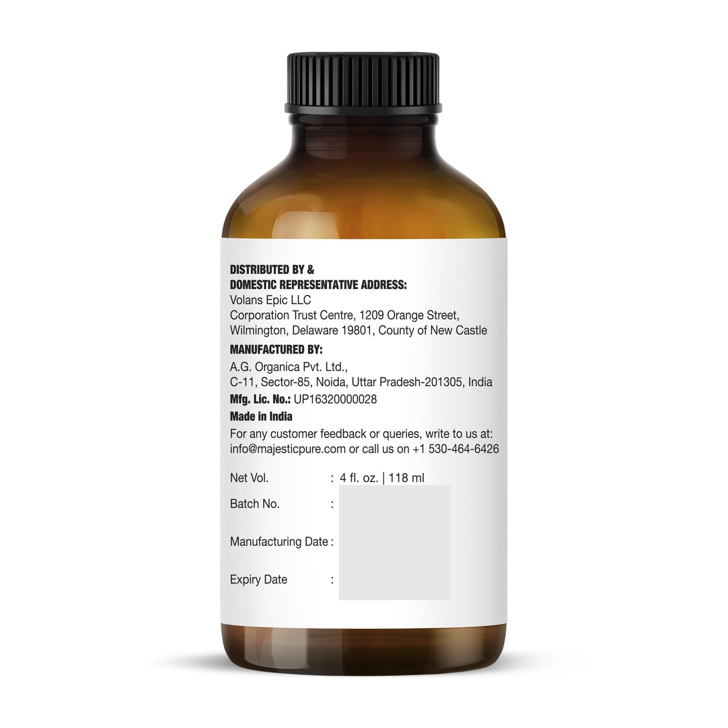 Majestic Pure Lemon Essential Oil - Huge 118 ml - 100% Pure and Natural Oil for Soap Making Scent- Premium Grade with Glass Dropper