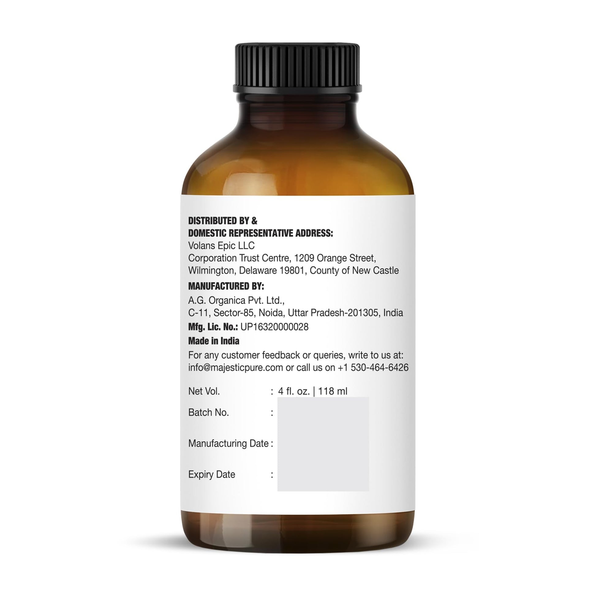 Majestic Pure Lemon Essential Oil - Huge 118 ml - 100% Pure and Natural Oil for Soap Making Scent- Premium Grade with Glass Dropper