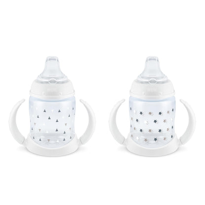NUK Learner Cup, 5 oz (150 mL), 6+ Months, Stars & Triangles, 2 Pack