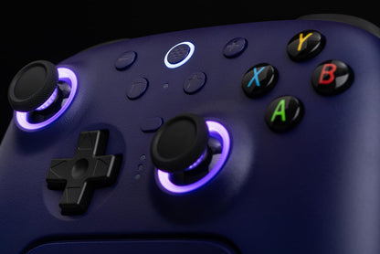 8BitDo Ultimate 2 Wireless Controller for Windows & Android, Gaming Controller with TMR Joysticks, Switchable Hall Effect/Tactile Triggers, RGB Fire Ring, 8Speed Wireless Tech, Purple