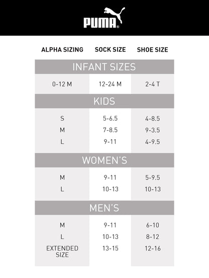 PUMA Men's 8 Pack Athletic Cushioned Crew Socks, White/Grey, 10-13 PUMA