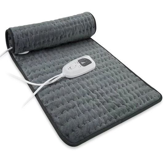 Heating Pad Electric Heat Pad, Hot Heated Pad,Moist Heat Heating Pad Moist and Dry Heat,Multiple Temp and Timer Settings (Gray green, 24"X12")