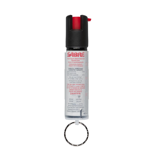 Sabre Protector 22-Gram Dog Spray with Key Ring, 14 Second Total Spray Time, 3.5-Meter Range, Humane Dog Attack Deterrent, Maximum Strength Allowed by Health Canada