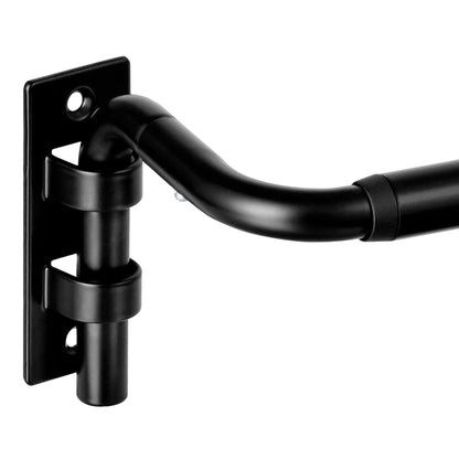 upsimples Blackout Curtain rods for windows 48 to 84 inch, Wrap Around Room Darkening Curtain Rod for Bedroom, Living Room, Adjustable from 30 to 86 Inches - Available at All In One Marketplace Canada