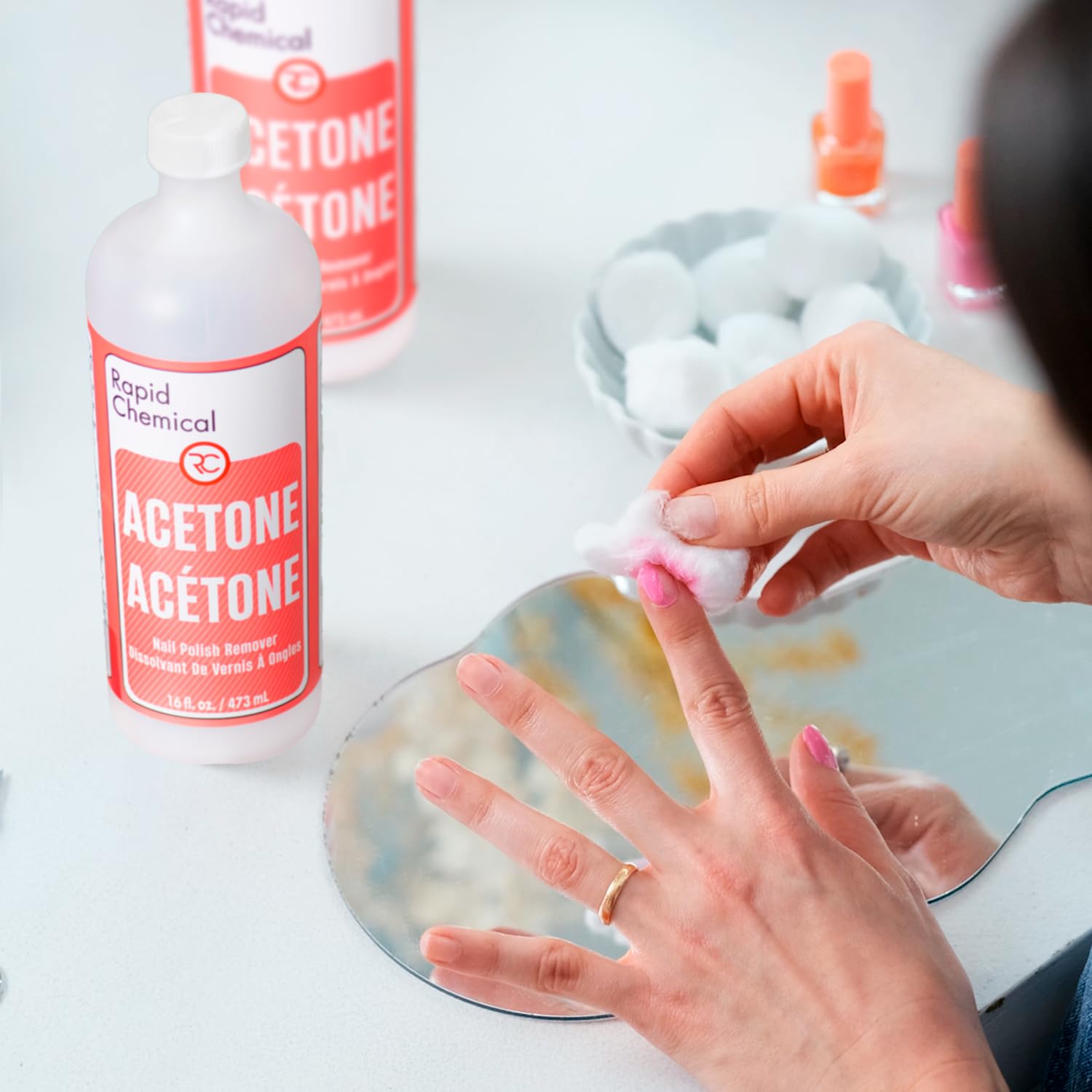 Acetone Nail Polish Remover - Made in Canada (473 ml / 16 oz) - Available at All In One Marketplace Canada