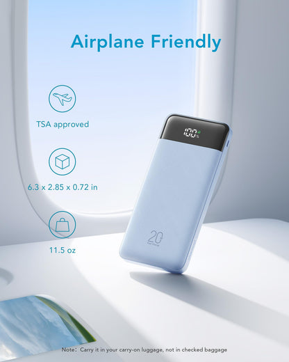 Charmast Power Bank with Built in Cables, 20000mAh USB C Battery Pack 5 Outputs 4 Inputs with LED Display Type C Powerbank,22.5W Fast Charging Portable Charger Compatible with Smartphones and More - Available at All In One Marketplace Canada