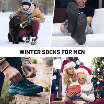 SIMIYA 5 Pairs Merino Wool Socks Extra Thick for Winter Cold Weather 🍁 All In One Marketplace Canada