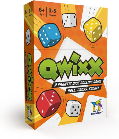 Gamewright Qwixx - A Fast Family Dice Game Multi-Colored, 5" Gamewright